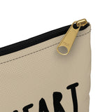 GOT A GOOD HEART But This Mouth Tho Planner Pens Storage pouch- Natural/Black