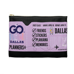 Official Go Wild 2024 Boarding Pass Planner Pouch: Black