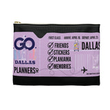 Official Go Wild 2024 Boarding Pass Planner Pouch: Black