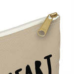 GOT A GOOD HEART But This Mouth Tho Planner Pens Storage pouch- Natural/Black