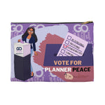 Official Go Wild 2023 Vote for Planner Peace Planner Pouch-Purple