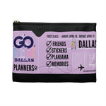 Official Go Wild 2024 Boarding Pass Planner Pouch: Black