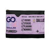 Official Go Wild 2024 Boarding Pass Planner Pouch: Black